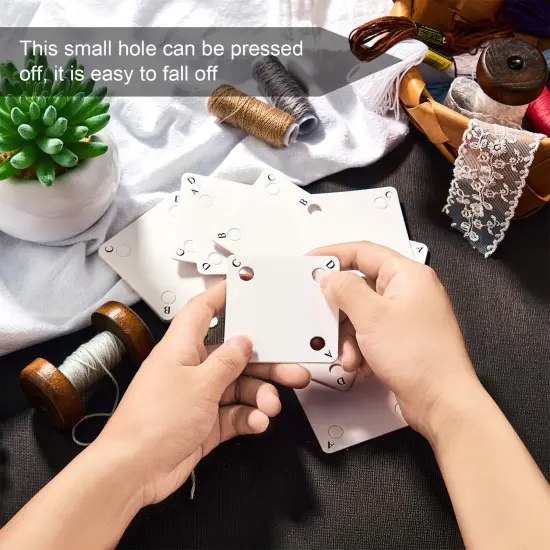 50 Pieces Weaving Cards Tablet Weaving Card Paper Loom Cards for Loom or Inkle Loom Supplies {5}