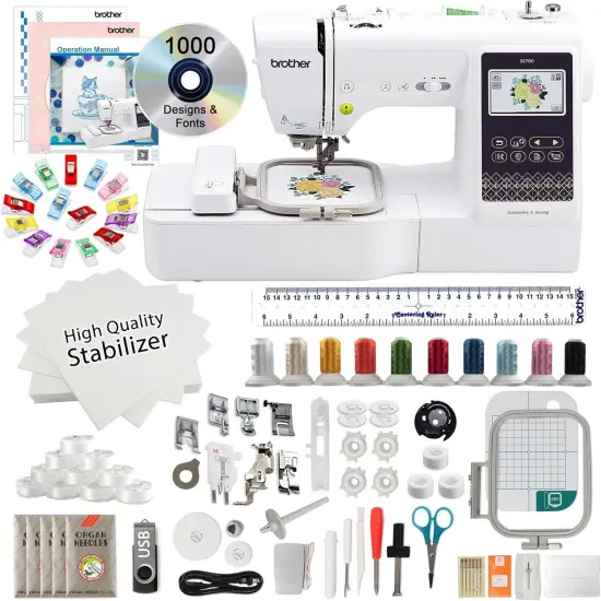 Brother SE700 Embroidery & Sewing Machine with Starter Bundle {1}