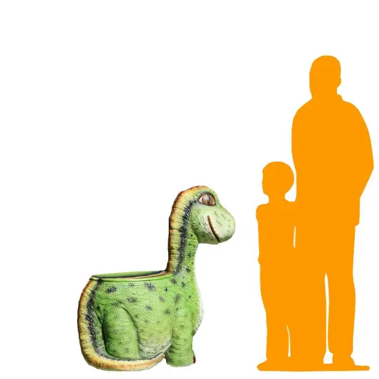 Child's Brachiosaurus Dinosaur Chair Statue {2}