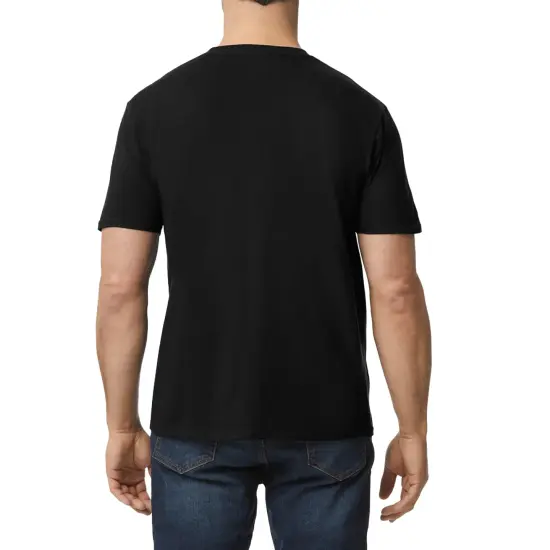 Gildan Softstyle Lightweight T-Shirt, Short-Sleeve Unisex Tees Black {2}