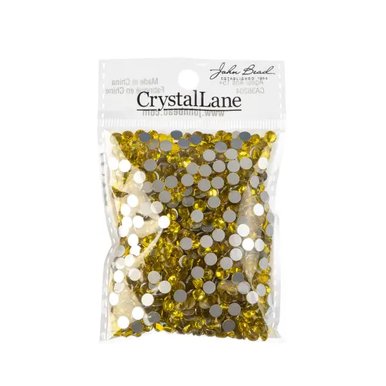 Crystal Lane DIY SS20 Glass Flatback Rhinestones, 1440pcs Citrine {3}