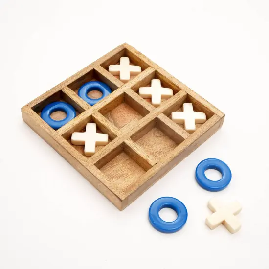 Tic-Tac-Toe Wood & Resin Board Game {3}