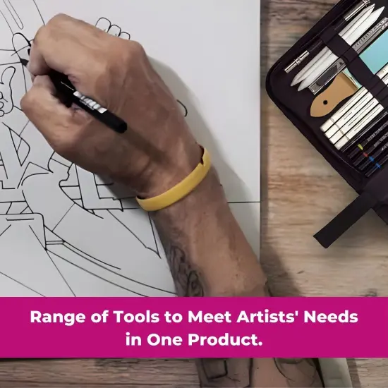 42 Pieces for Drawing Pencils Sketching Kit for Artists Potrait Professional Graphite Hb Drawing {3}