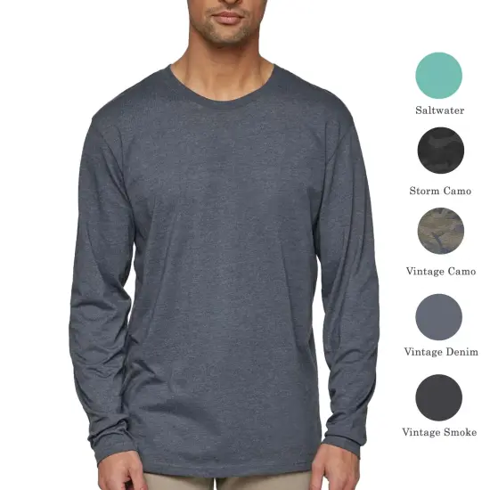 Lat Fine Jersey Long Sleeve T-Shirt, Casual Multicolor Trendy Tee White {4}