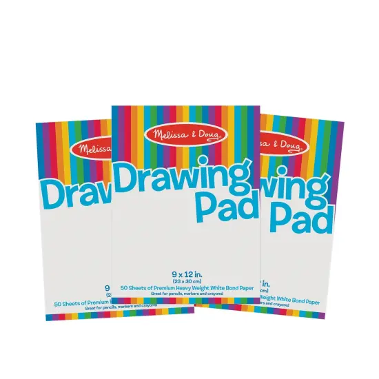 Drawing Paper Pad (9 x 12 inches) - 50 Sheets, 3-Pack - FSC Certified {1}