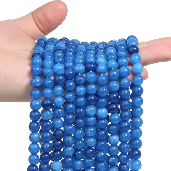 60pcs 6mm Natural Stone Beads Kyanite Beads Crystal Gemstone for Jewelry Making, DIY Bracelet Necklace {4}