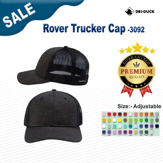 DRI DUCK&reg; Rover Trucker Cap Black {3}