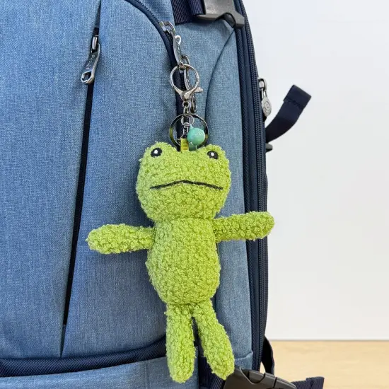Wrapables Cute Plush Keychain Pendant Charm for Bag, Frog {6}