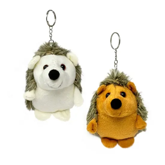 Wrapables Cute Plush Keychain Pendant Charm for Bag, (Set of 2) Hedgehogs {1}