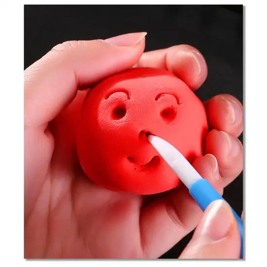 31pcs Polymer Clay Sculpting Tools Set, Air Dry Modeling Clay Roller Dotting Tool Kit Fondant Metal Cutters Silicone Embossing Pen Balls Stylus Rollin {3}