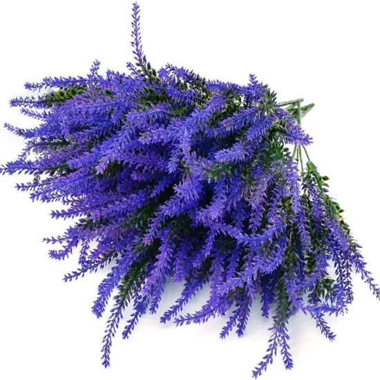 4pcs Lavender Plants for Elegant Table Decor & Relaxing Fall Ambiance Blue {1}