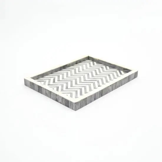 Decorative Inlay Tray &ndash; Multi-Purpose 16"x12" Serving & Display Tray {2}