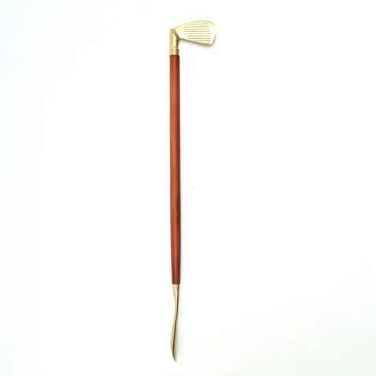 Golf Stick Metal Handle Wooden Long Shoehorn - 29" {2}