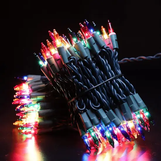 Green Wire,Multicolor,Incandescent Bulb 300 Mini String Lights for Indoor Christmas Tree Garland Birthday Wedding Party Festival Decoration {2}
