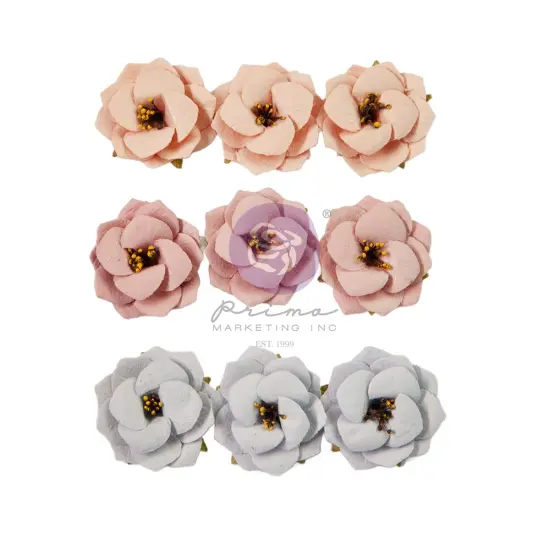 Bohemian Heart Flowers - Fresh Air - 9 pcs mulberry paper  {1}