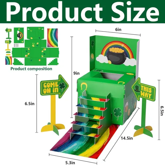 St. Patrick's Day Leprechaun Trap Kit - St. Patrick's Day DIY Craft Kit - St Patricks Day Party Supplies {2}