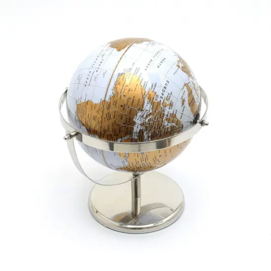 Tabletop Decorative Globe on Aluminum Base-12"(H) {3}
