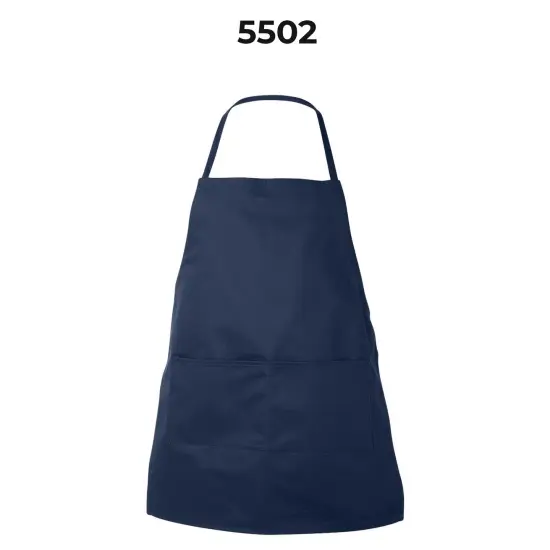 Liberty Bags&reg; Butcher Apron with Pockets Black {3}