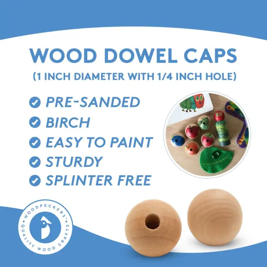 Wood Dowel Caps Assorted Sizes, For Crafts and DIY | Woodpeckers {6}