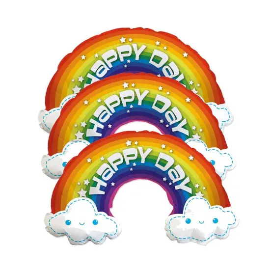 LA Balloons&reg; 39 Inch Happy Day Rainbow Balloon {5}