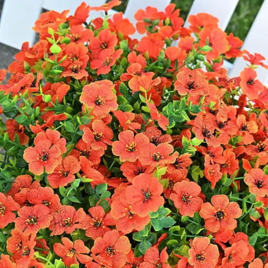 6 Bundles Artificial Fake Flowers {2}