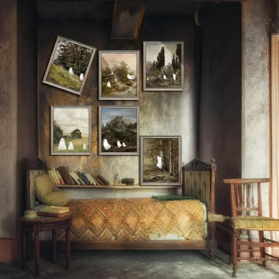 Halloween Ghost Wall Decoration (Unframed) {3}