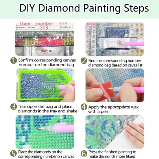 12 Pack Highland Cow Diamond Art Kits for Adults Kids 5D,12x16 Inches {6}