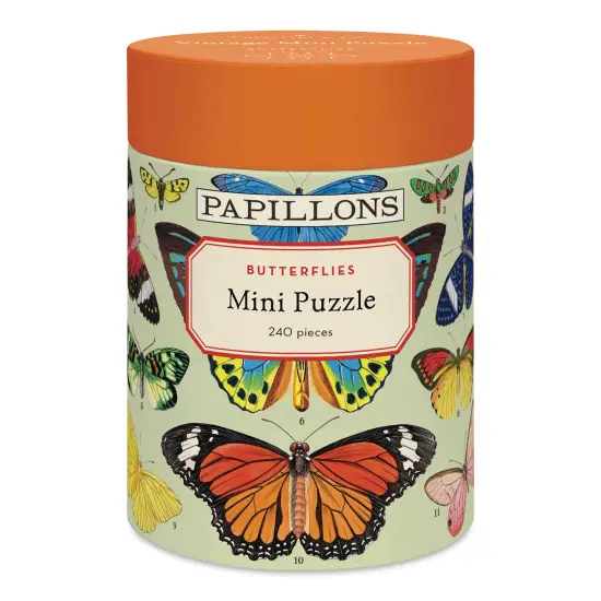 Cavallini Butterflies 240 Piece Mini Puzzle - 10-1/2" x 14" {1}