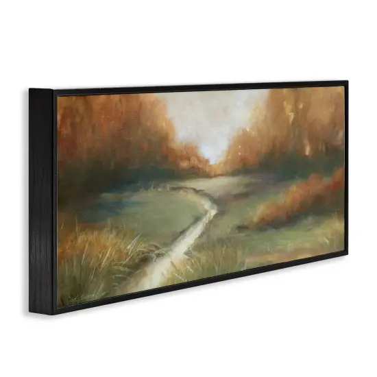 Creekbed At Sunrise Framed Giclee Art Black {3}