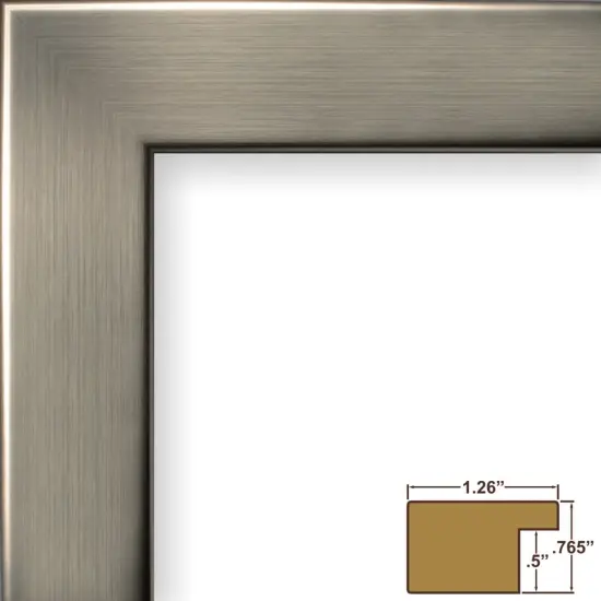 19.25x26.75 Picture Frame, Bauhaus 125 1.25 Inch MDF Moulding, Wall Display Frame for Art, Posters, or Photos by wallsthatspeak {2}