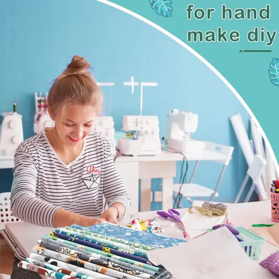 40 Pcs 10 x 10 Inches Animal Cotton Fabric Bundle Squares Precut {3}