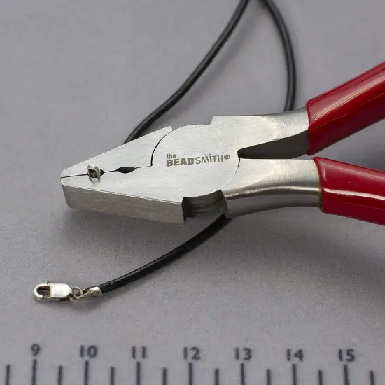 The Beadsmith Fold-Over Crimp Pliers for Leather, Suede, and Crimping, Jewelry Making Supplies {4}
