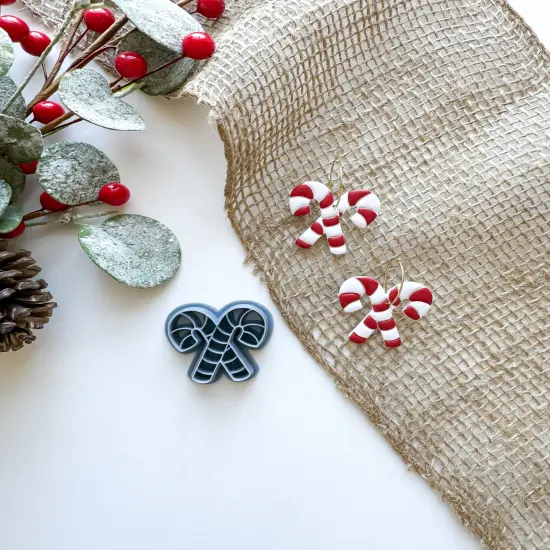 CRISSCROSS CANDY CANE | CHRISTMAS 2024 | CLAY CUTTER {1}