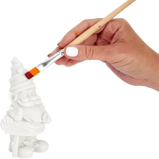 Bright Creations 2 Pack Ceramics to Paint - Paint Your Own Garden Gnome Statues, Blank Paintable Ceramics for Adults (5 in) {2}