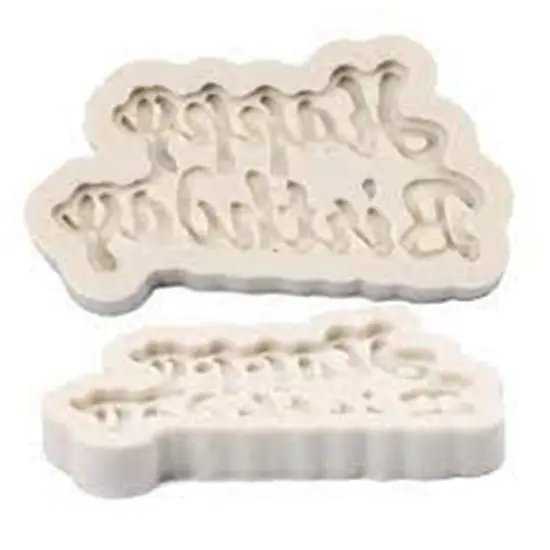 Happy Birthday Silicone Mold Chocolate & Jelly Mold for Celebrations {4}
