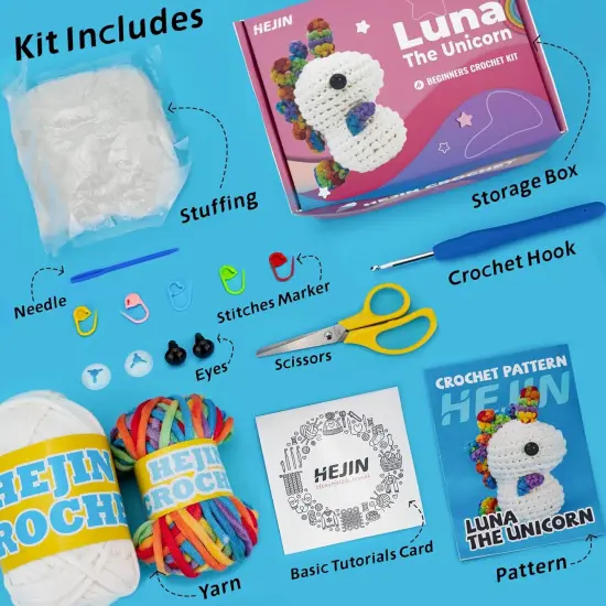 Unicorn Crochet Animal Kits {3}