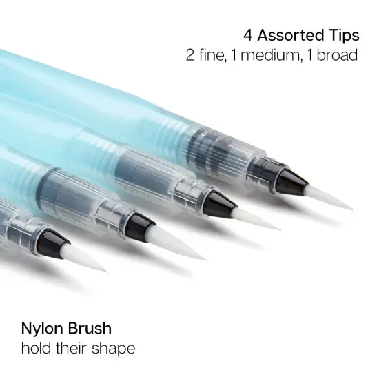 KINGART&reg; Water Brush Pens 4 pc {2}
