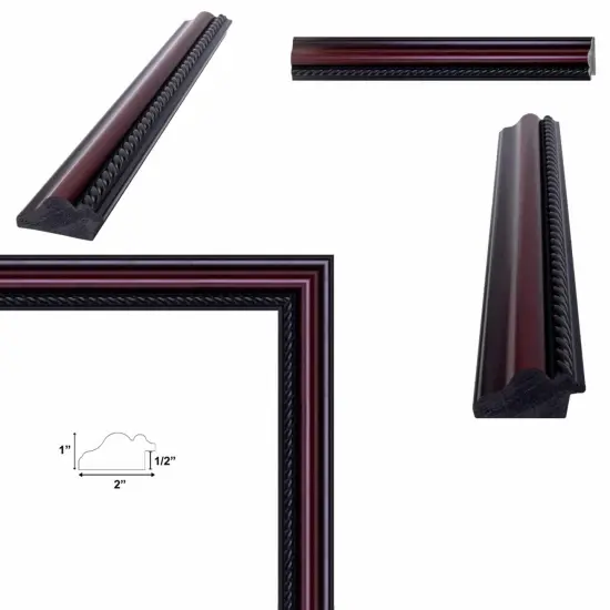 Certificate Mahogany With Rope Picture Frame 25x25 frame {2}