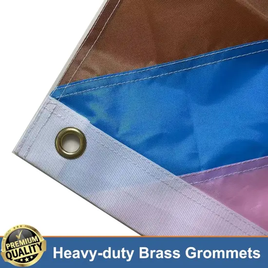 Progress Pride LGBTQ Flag 2x3 Outdoor Sewn Stripes- All Inlcusive Progressive Rainbow Nylon Flags for Bisexual LGBTQ Non Binary Lesbian Gay Transgender Prides Proculsexual {5}