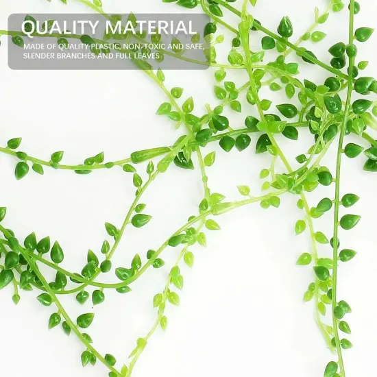 Artificial Hanging Plant Vine Ivy Succulents String of Pearls Home Decor {4}