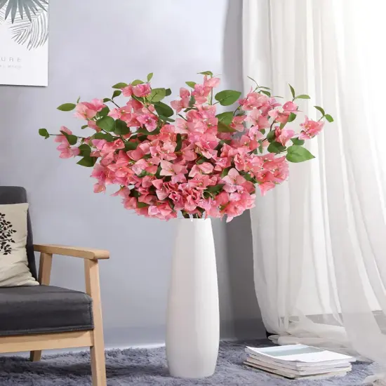 12pcs Silk Bougainvillea Artificial Flowers Table Centerpieces {2}