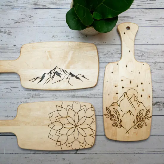 Wood Burned Cutting Board Kit {2}