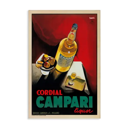 Stupell Industries Antique Compari Liquor Canvas By Marcello Nizzoli {1}