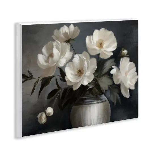 Stupell Industries Moody White Flower Vase Wall Plaque By Kim Allen {3}