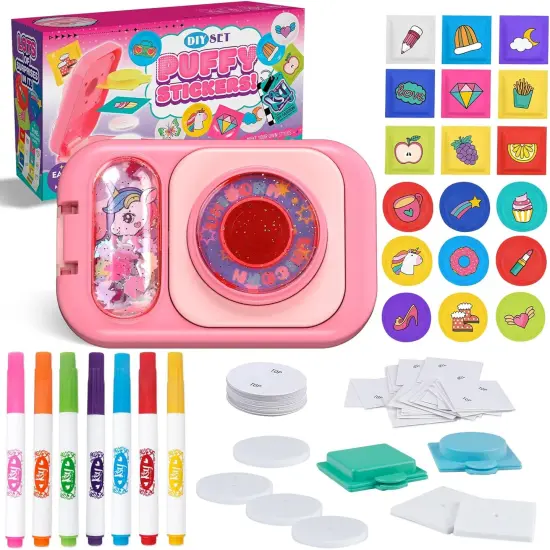 Sticker Maker Kit for Kids. Make Your Own 3D Puffy Stickers(Pink) {1}