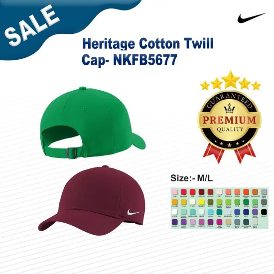 Nike&reg; Heritage Cotton Twill Cap University Red {3}