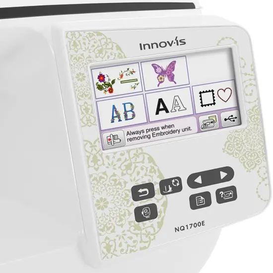 Brother NQ1700E Embroidery Machine, 6" x 10" Field Size, Cuts Jump Stitches, Wireless, Includes BES Lettering Software + Brother Magnetic SAMF180 Hoop + Mr. Vac & Mrs. Sew - Embroidery Magic Video {4}