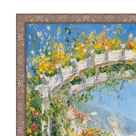 Slim Silver Pewter Leaf Floral Star Picture Frame 9x12 frame {1}