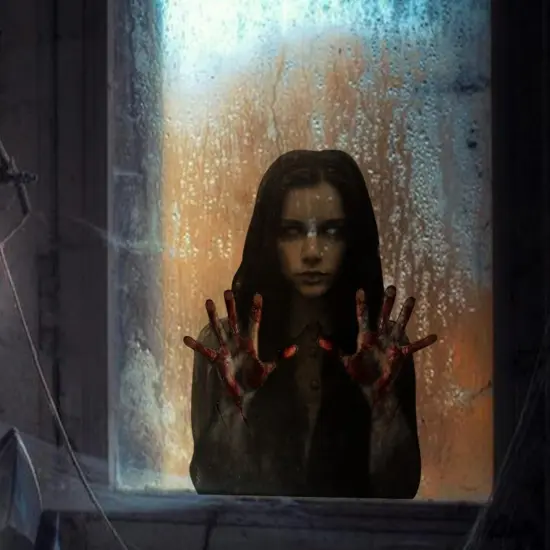 Halloween Female Ghost Wall Stickers Decorations {4}