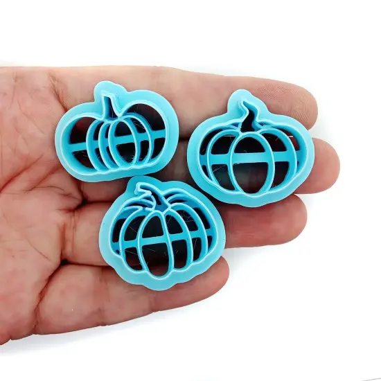 Pumpkin Clay Cutters for Fall or Halloween, 3 pc, Adorabilities {1}